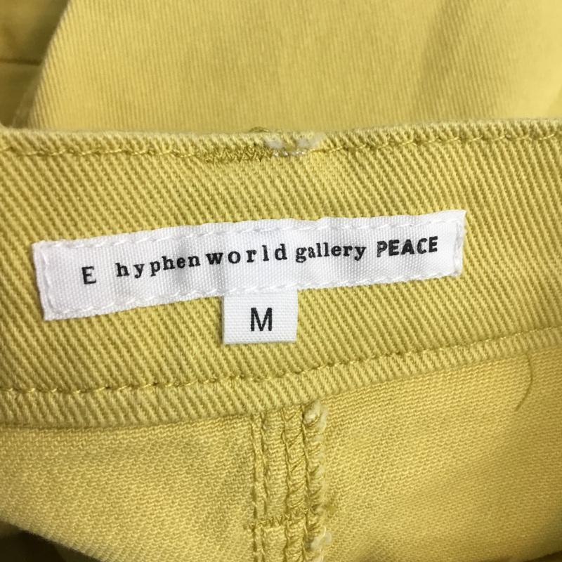イーハイフンワールドギャラリー E hyphen world gallery スカート ミニスカート タグ付 M 無地 黄 / イエロー /  レディース USED 古着 中古 10045222