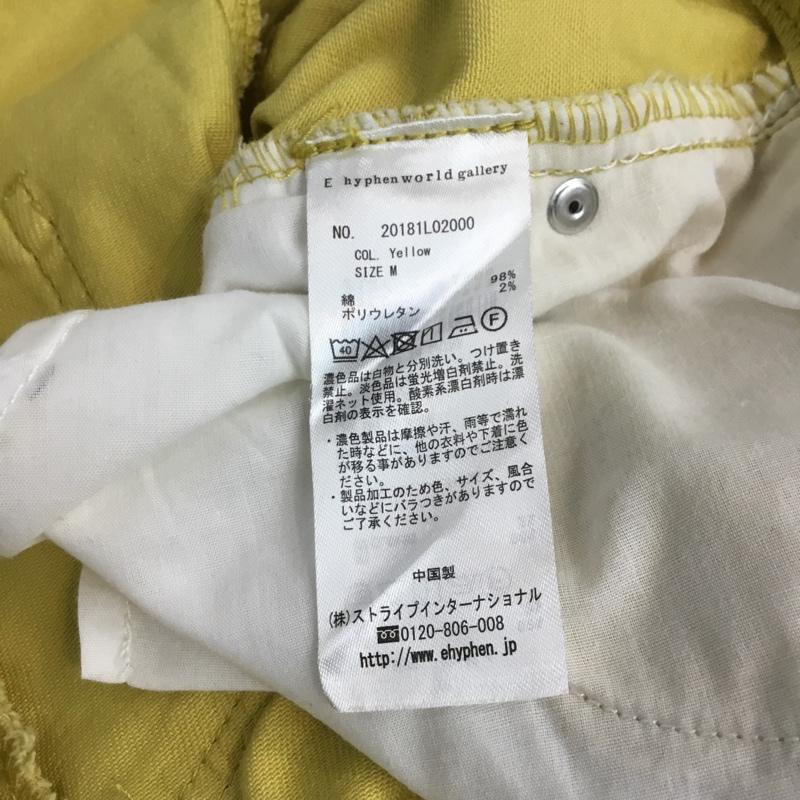 イーハイフンワールドギャラリー E hyphen world gallery スカート ミニスカート タグ付 M 無地 黄 / イエロー /  レディース USED 古着 中古 10045222
