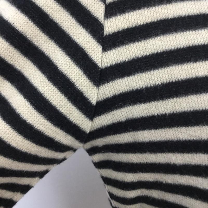 ロペピクニック ROPE' PICNIC カットソー 長袖 ボーダー 38 ボーダー柄 白 / ホワイト / X 黒 / ブラック /  レディース USED 古着 中古 10045228