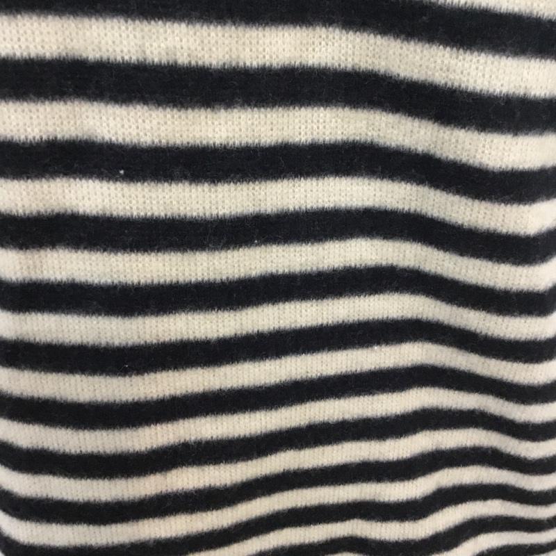 ロペピクニック ROPE' PICNIC カットソー 長袖 ボーダー 38 ボーダー柄 白 / ホワイト / X 黒 / ブラック /  レディース USED 古着 中古 10045228