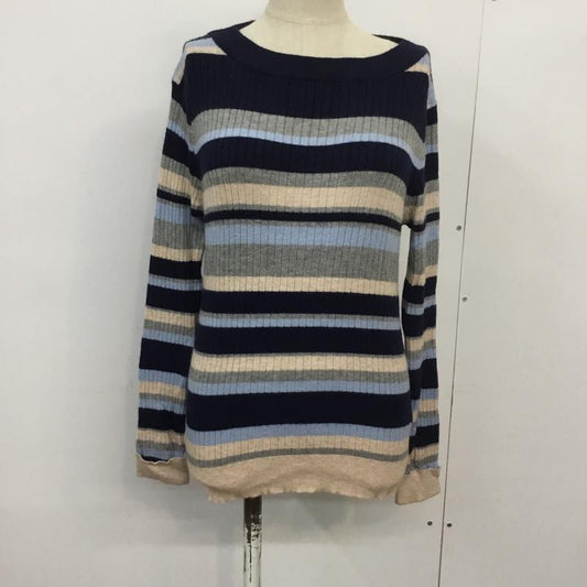 オリーブデオリーブ OLIVE des OLIVE ニット、セーター 長袖 ボーダー FREE ボーダー柄 マルチカラー / マルチカラー /  レディース USED 古着 中古 10045279