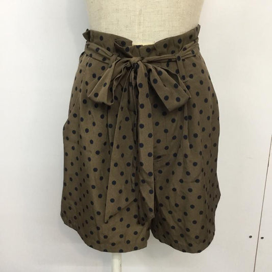ケービーエフ KBF パンツ ショートパンツ ドット 水玉 ドット 茶 / ブラウン /  レディース USED 古着 中古 10045301