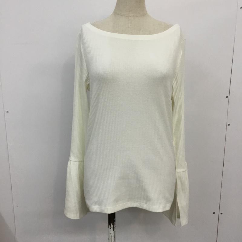 イーハイフンワールドギャラリー E hyphen world gallery カットソー 長袖 FREE 無地 白 / ホワイト /  レディース USED 古着 中古 10045657