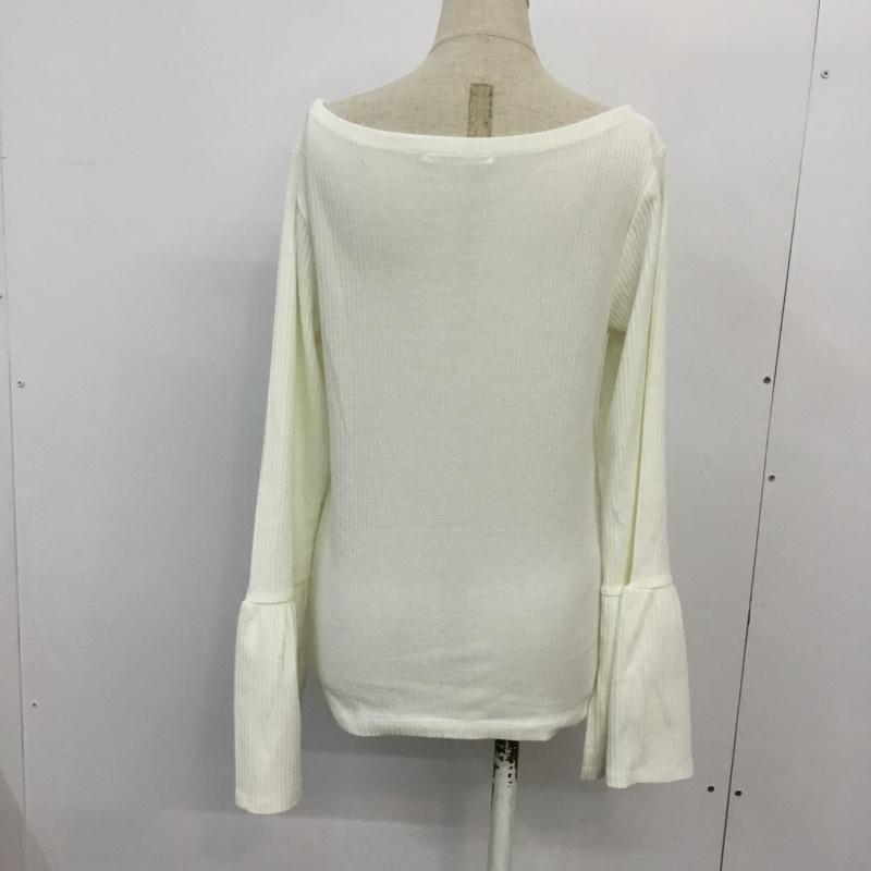 イーハイフンワールドギャラリー E hyphen world gallery カットソー 長袖 FREE 無地 白 / ホワイト /  レディース USED 古着 中古 10045657