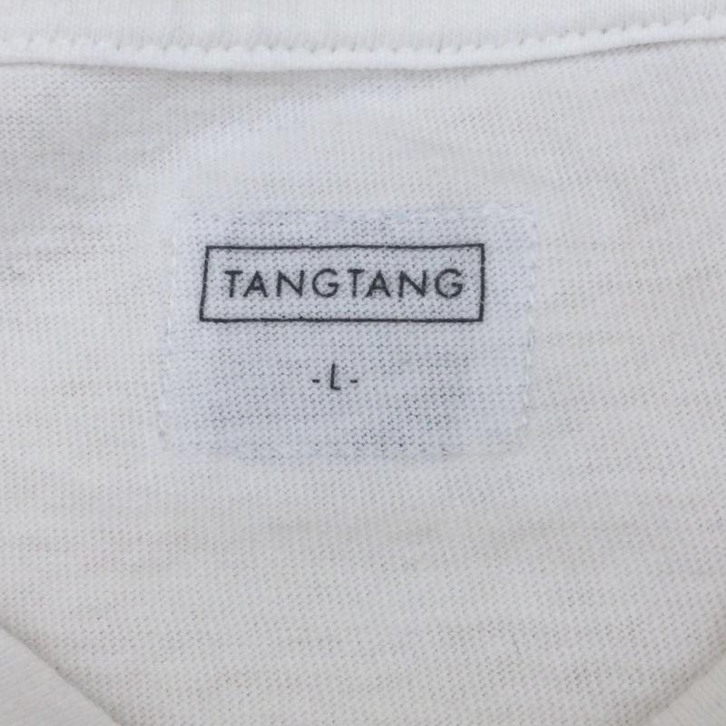 タンタン TANG TANG Tシャツ 半袖 Ron Herman　別注 L ロゴ、文字 白 / ホワイト /  メンズ USED 古着 中古 10045740