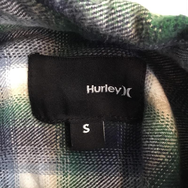 ハーレー Hurley シャツ、ブラウス 長袖 チェック S チェック 白 / ホワイト / X ベージュ / ベージュ / X 緑 / グリーン / X 紺 / ネイビー /  メンズ USED 古着 中古 10046007