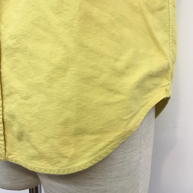 ブルーワーク BLUE WORK シャツ、ブラウス 長袖 ボタンダウン 0 無地 黄 / イエロー /  メンズ USED 古着 中古 10046009