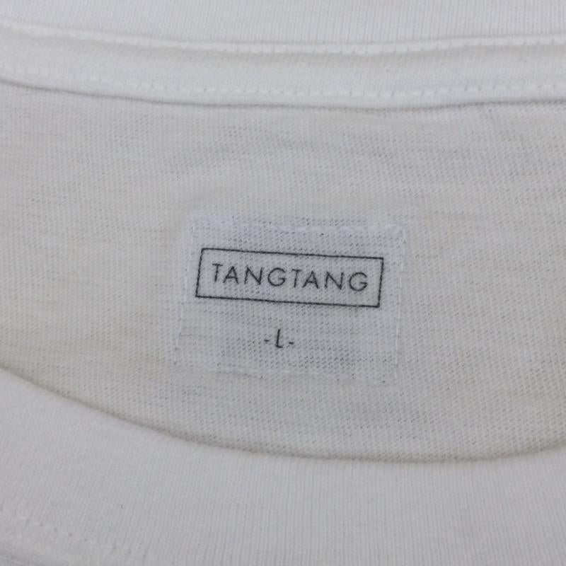 タンタン TANG TANG Tシャツ 長袖 × GOING UNDER GROUND L 白 / ホワイト /  メンズ USED 古着 中古 10046079