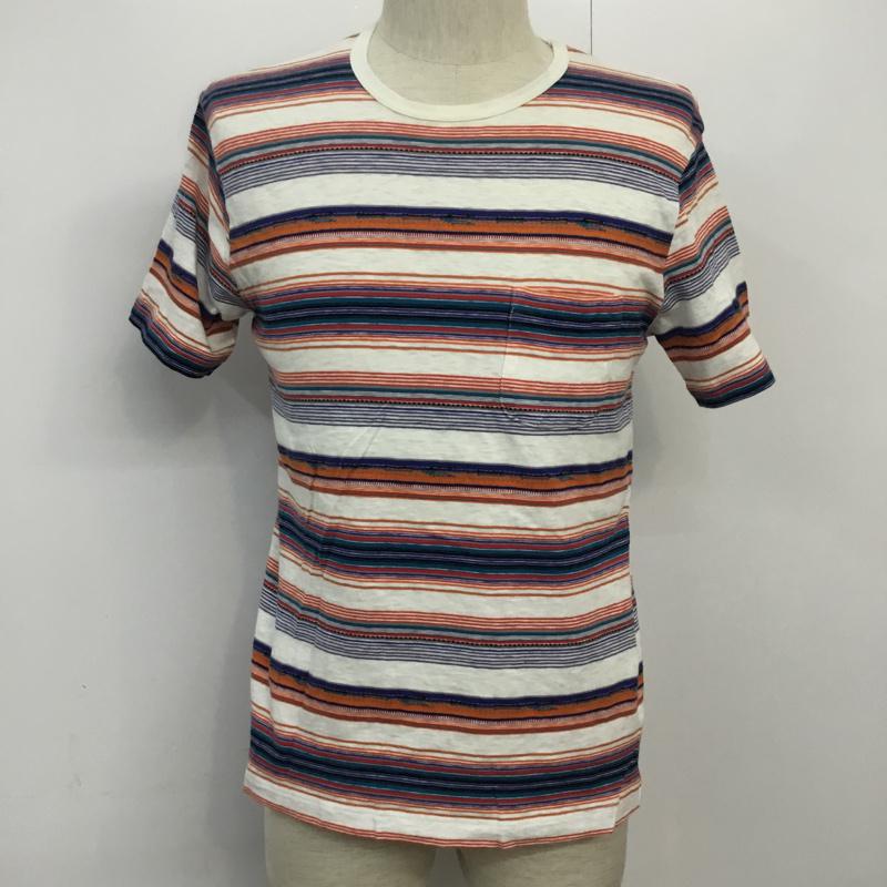 グリーンレーベルリラクシング green label relaxing Tシャツ 半袖 マルチボーダー 2 ボーダー柄 マルチカラー / マルチカラー /  メンズ USED 古着 中古 10046119