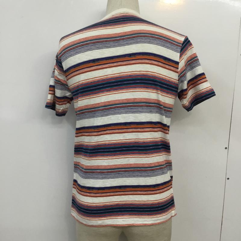 グリーンレーベルリラクシング green label relaxing Tシャツ 半袖 マルチボーダー 2 ボーダー柄 マルチカラー / マルチカラー /  メンズ USED 古着 中古 10046119