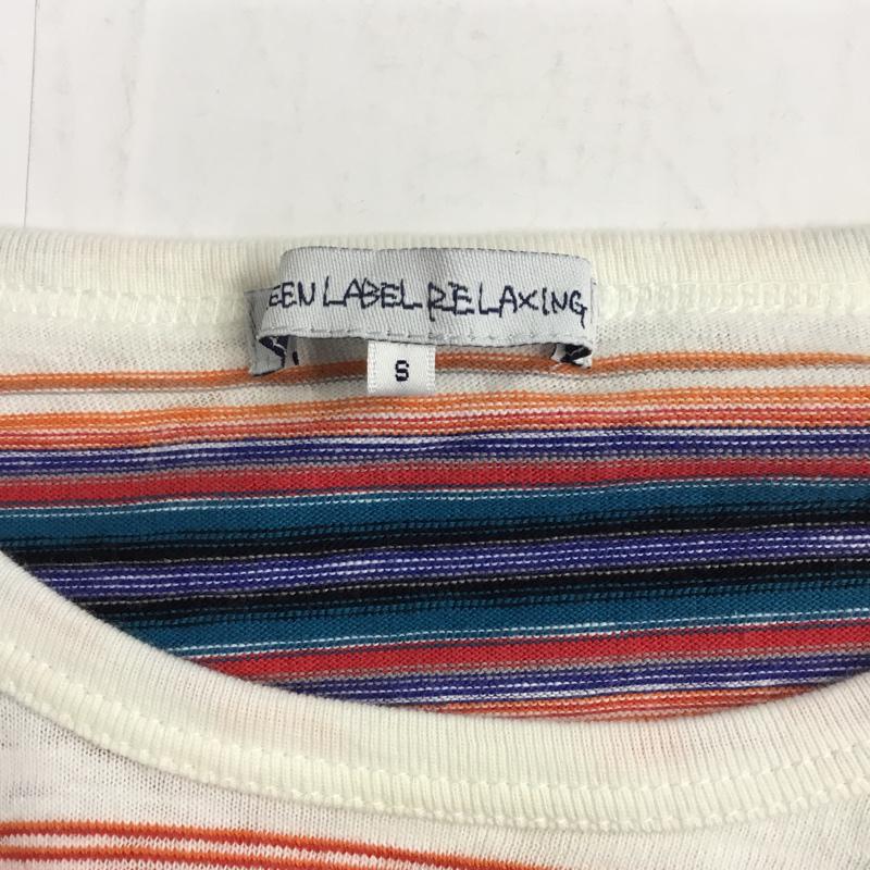 グリーンレーベルリラクシング green label relaxing Tシャツ 半袖 マルチボーダー 2 ボーダー柄 マルチカラー / マルチカラー /  メンズ USED 古着 中古 10046119