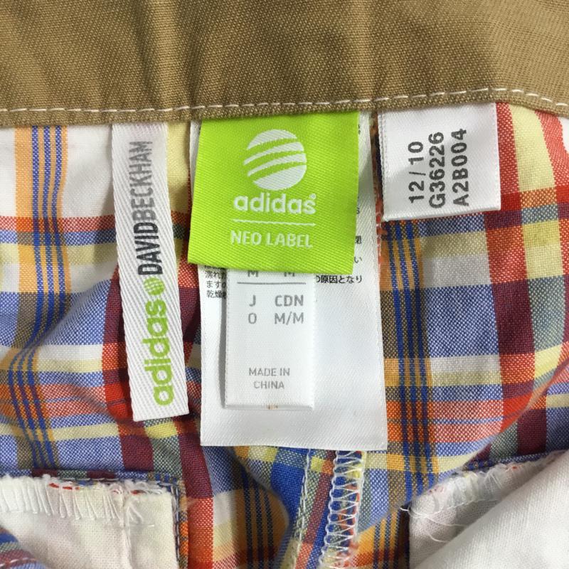 アディダス adidas パンツ ショートパンツ チェック ハーフパンツ neolabel デビットベッカム コラボ M チェック マルチカラー / マルチカラー /  メンズ USED 古着 中古 10046136