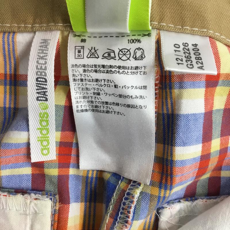 アディダス adidas パンツ ショートパンツ チェック ハーフパンツ neolabel デビットベッカム コラボ M チェック マルチカラー / マルチカラー /  メンズ USED 古着 中古 10046136
