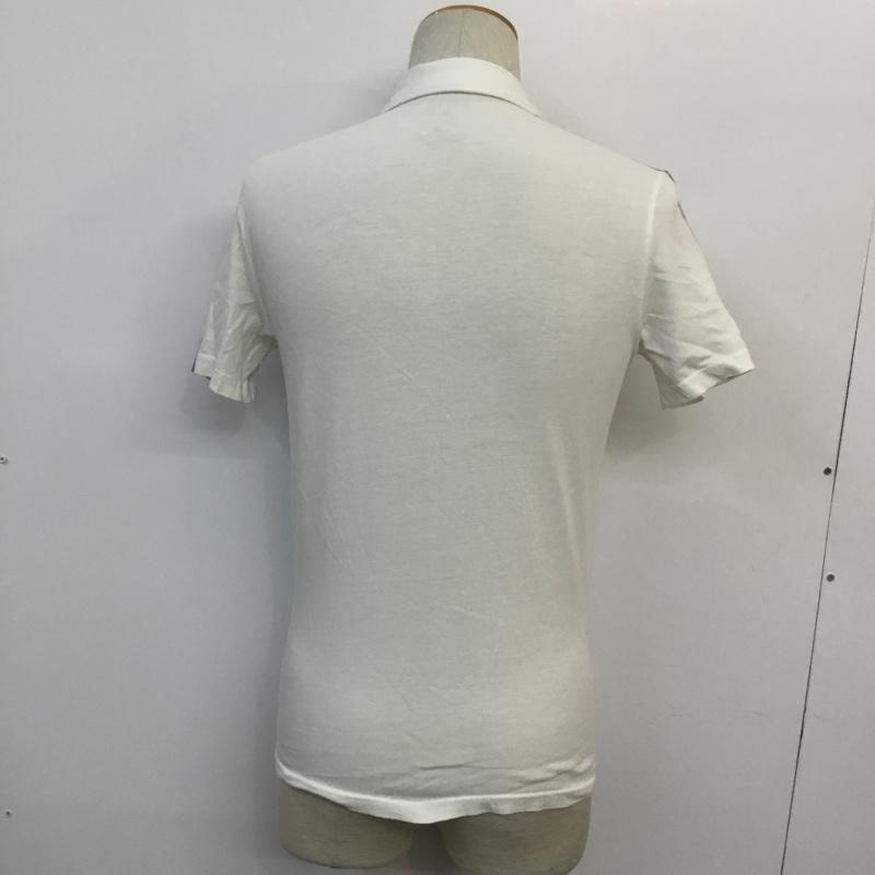 アルマーニエクスチェンジ A/X ARMANIEXCHANGE ポロシャツ 半袖 ペイント コットン XS プリント 白 / ホワイト /  メンズ USED 古着 中古 10046306