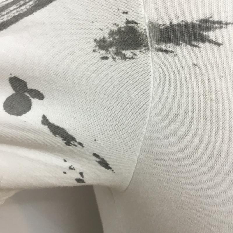 アルマーニエクスチェンジ A/X ARMANIEXCHANGE ポロシャツ 半袖 ペイント コットン XS プリント 白 / ホワイト /  メンズ USED 古着 中古 10046306