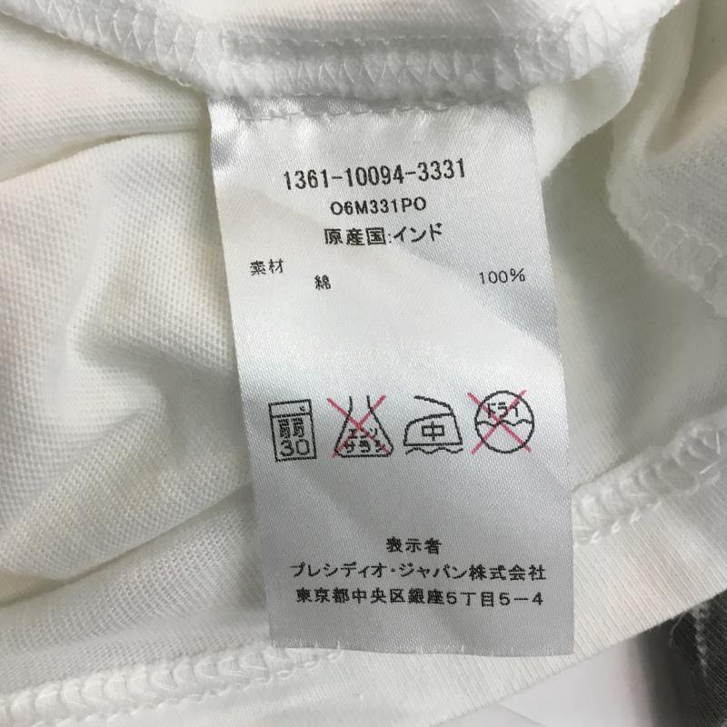 アルマーニエクスチェンジ A/X ARMANIEXCHANGE ポロシャツ 半袖 ペイント コットン XS プリント 白 / ホワイト /  メンズ USED 古着 中古 10046306