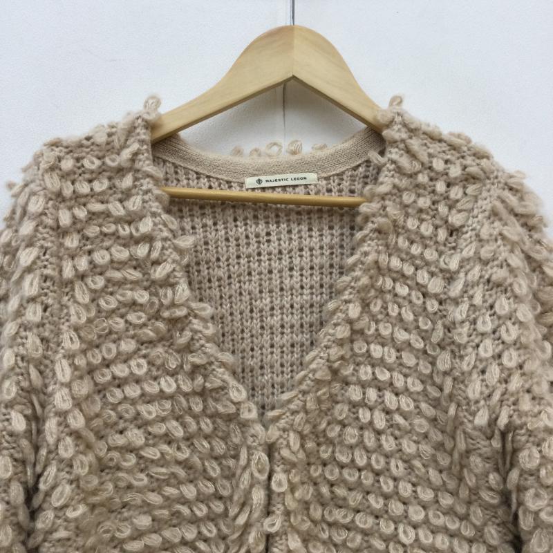 マジェスティックレゴン MAJESTIC LEGON カーディガン 長袖 M  桃 / ピンク /  レディース USED 古着 中古 10046365