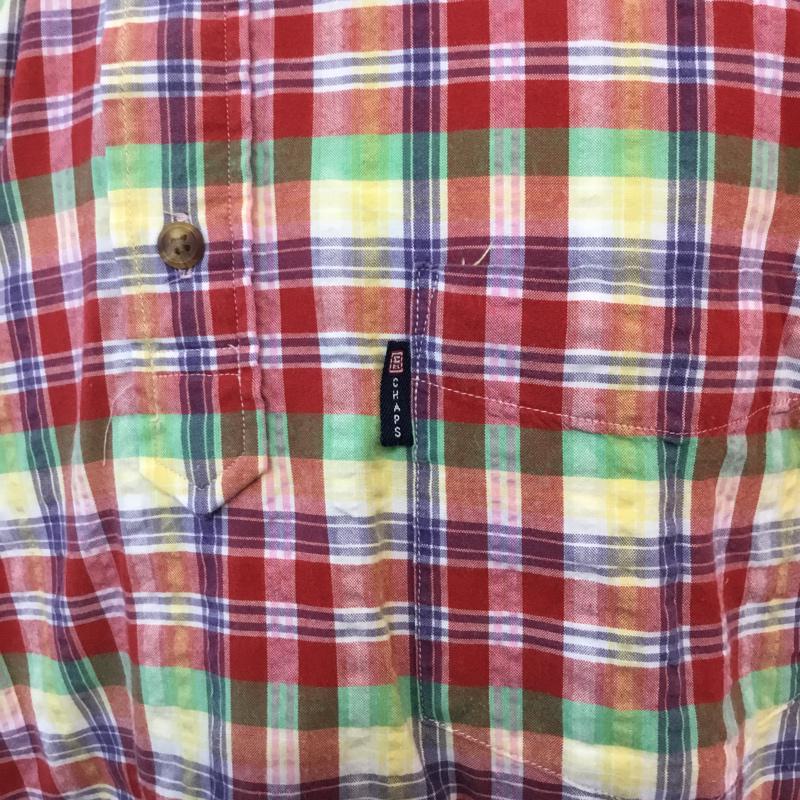 チャップスラルフローレン CHAPSRALPHLAUREN シャツ、ブラウス 半袖 チェック ボタンダウン M チェック マルチカラー / マルチカラー /  メンズ USED 古着 中古 10046408