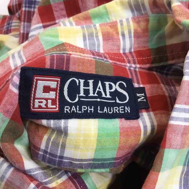 チャップスラルフローレン CHAPSRALPHLAUREN シャツ、ブラウス 半袖 チェック ボタンダウン M チェック マルチカラー / マルチカラー /  メンズ USED 古着 中古 10046408