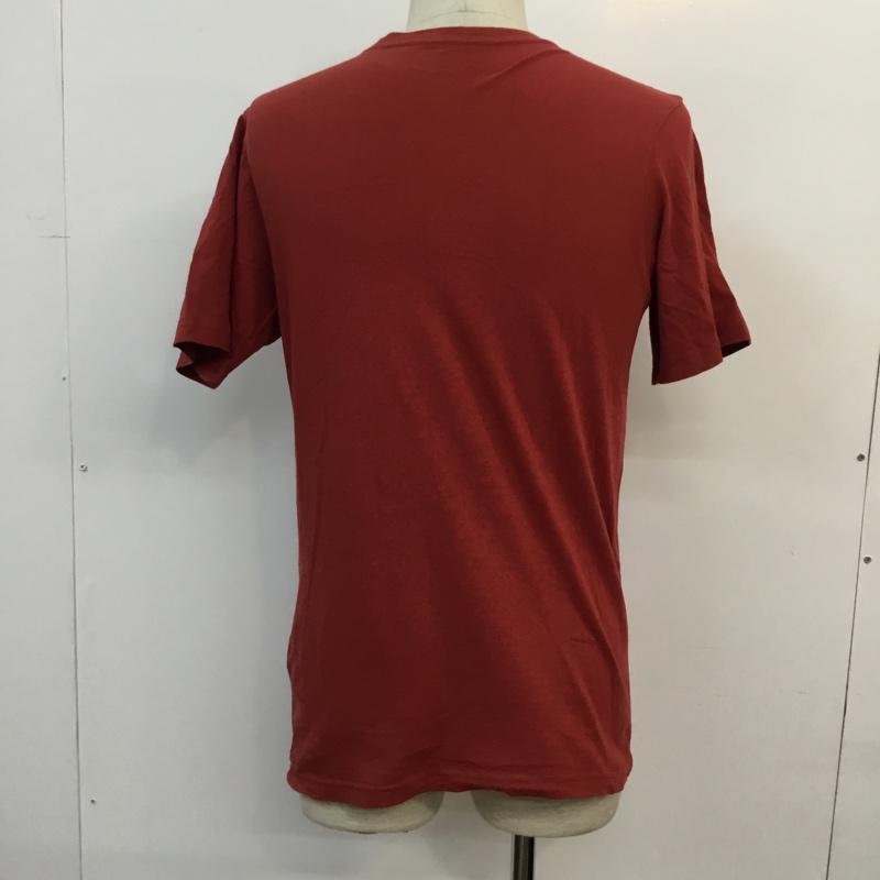 サタデーズサーフニューヨークシティー SATURDAYS SURF NYC Tシャツ 半袖 プリントＴシャツ S 無地 X プリント 赤 / レッド /  メンズ USED 古着 中古 10046455