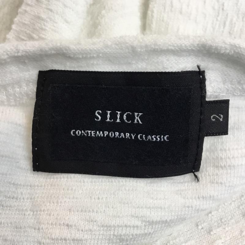 スリック SLICK Tシャツ 半袖 2 無地 白 / ホワイト /  メンズ USED 古着 中古 10046459