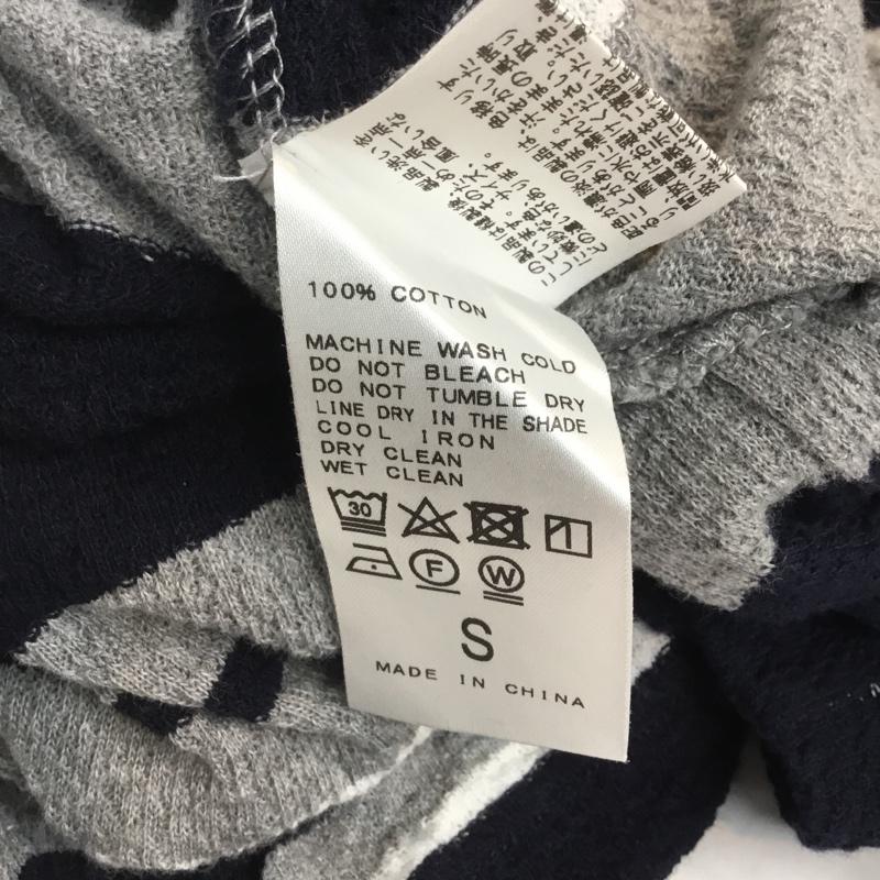 フォーワンセブンバイエディフィス 417 BY EDIFICE Tシャツ 半袖 S 無地 X ボーダー柄 紺 / ネイビー / X 白 / ホワイト / X 灰 / グレー /  メンズ USED 古着 中古 10046462