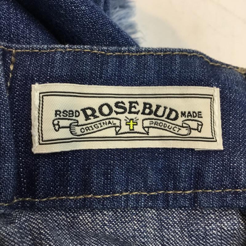 ローズバッド ROSE BUD スカート ひざ丈スカート デニムスカート FREE 無地 インディゴ / インディゴ /  レディース USED 古着 中古 10046485