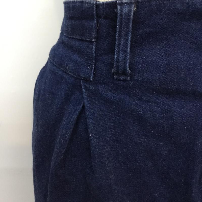 レトロガール RETRO GIRL スカート ひざ丈スカート デニムスカート M 無地 インディゴ / インディゴ /  レディース USED 古着 中古 10046502