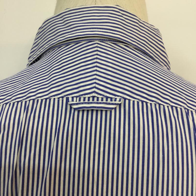 ディコ テーラード DICO TAILORED シャツ、ブラウス 半袖 ストライプ 半袖シャツ 44 ストライプ 水色 / ライトブルー /  メンズ USED 古着 中古 10046677