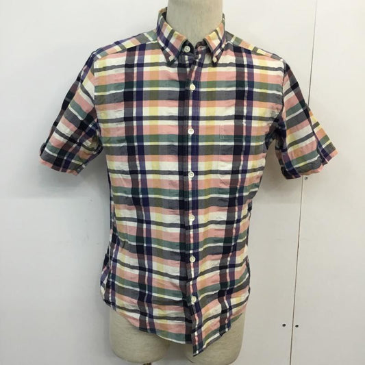 グリーンレーベルリラクシング green label relaxing シャツ、ブラウス 半袖 チェックシャツ ボタンダウンシャツ M チェック マルチカラー / マルチカラー /  メンズ USED 古着 中古 10046688