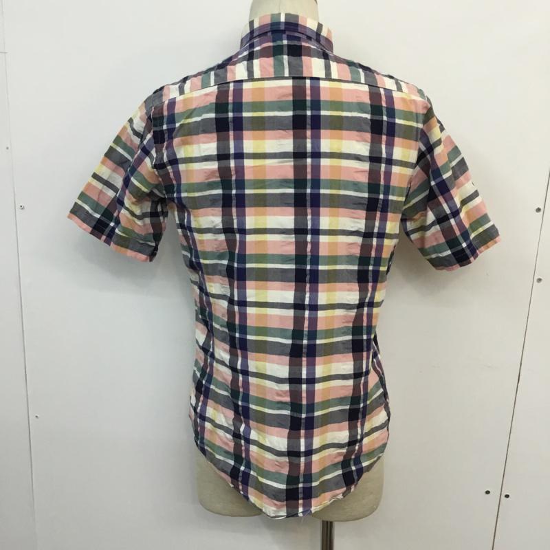 グリーンレーベルリラクシング green label relaxing シャツ、ブラウス 半袖 チェックシャツ ボタンダウンシャツ M チェック マルチカラー / マルチカラー /  メンズ USED 古着 中古 10046688