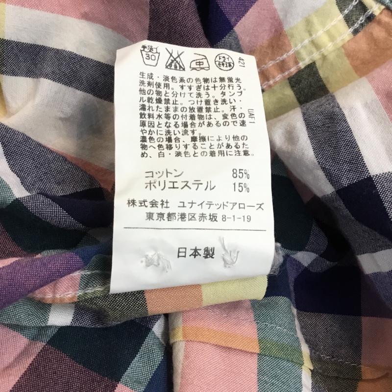 グリーンレーベルリラクシング green label relaxing シャツ、ブラウス 半袖 チェックシャツ ボタンダウンシャツ M チェック マルチカラー / マルチカラー /  メンズ USED 古着 中古 10046688