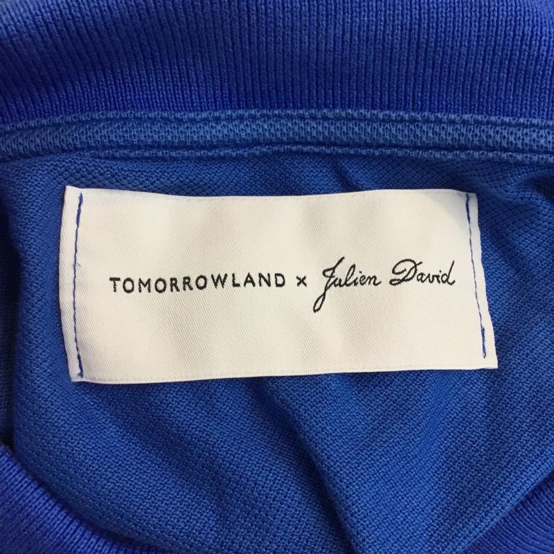 トゥモローランド TOMORROWLAND ポロシャツ 半袖 TOMORROWLAND×Julien David L 無地 X ワンポイント 青 / ブルー /  メンズ USED 古着 中古 10046695