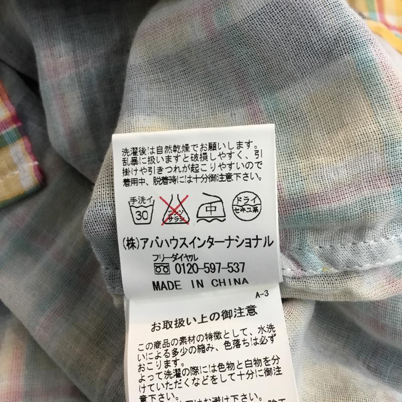 アバハウス ABAHOUSE シャツ、ブラウス 長袖 4 チェック マルチカラー / マルチカラー /  メンズ USED 古着 中古 10046751