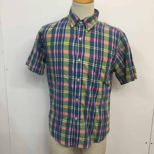 グローバルワーク GLOBAL WORK シャツ、ブラウス 半袖 ボタンダウンシャツ M チェック マルチカラー / マルチカラー /  メンズ USED 古着 中古 10046796