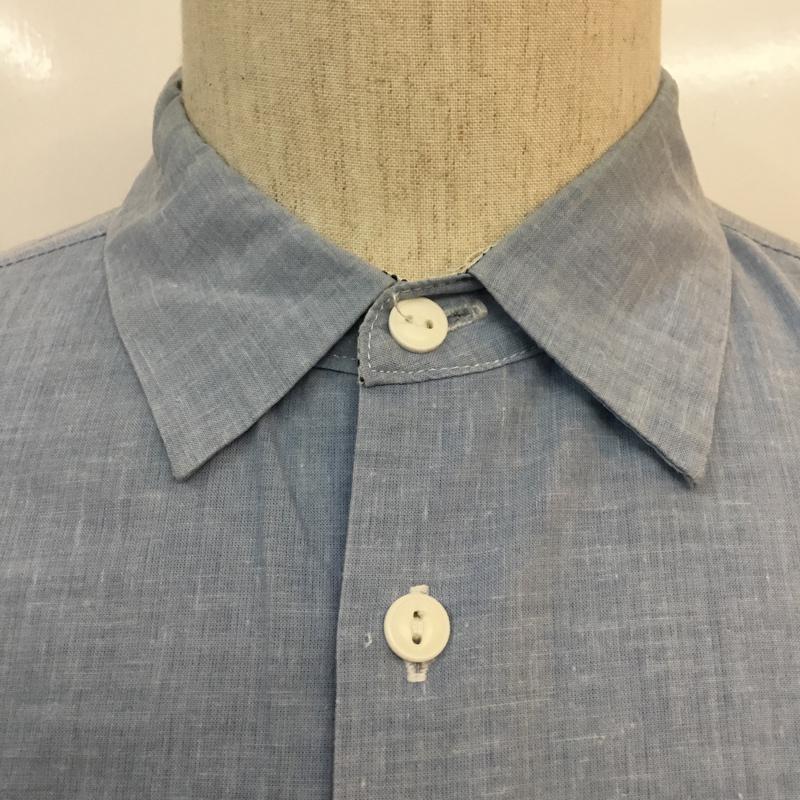 アーバンリサーチ URBAN RESEARCH シャツ、ブラウス 長袖 40 無地 白 / ホワイト / X 水色 / ライトブルー /  メンズ USED 古着 中古 10046877