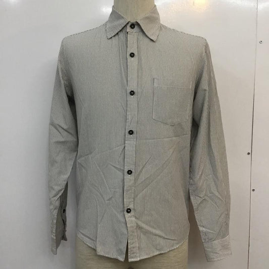 アーバンリサーチ URBAN RESEARCH シャツ、ブラウス 長袖 ストライプ 白 / ホワイト / X 黒 / ブラック /  メンズ USED 古着 中古 10046895