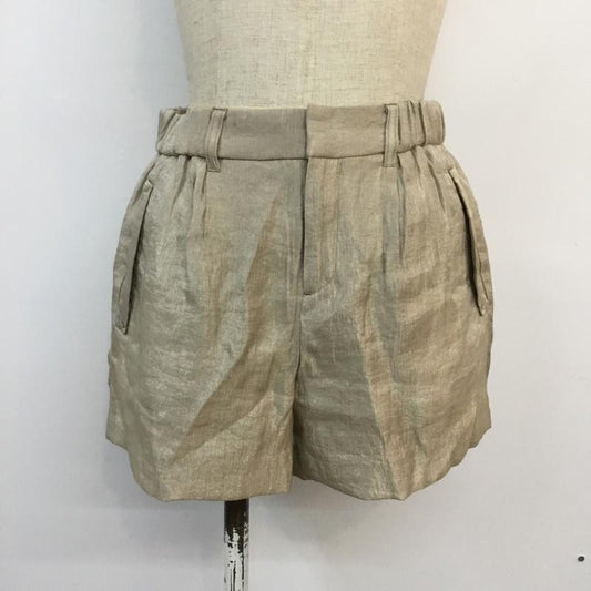 インデックス index パンツ ショートパンツ S 無地 金 / ゴールド /  レディース USED 古着 中古 10046990
