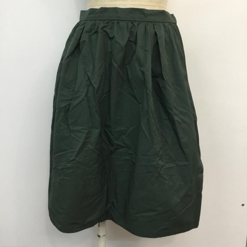 グローバルワーク GLOBAL WORK スカート ひざ丈スカート L 無地 緑 / グリーン /  レディース USED 古着 中古 10047021