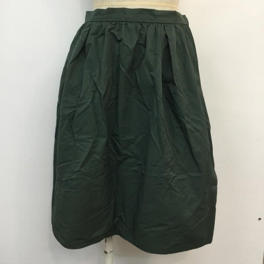 グローバルワーク GLOBAL WORK スカート ひざ丈スカート L 無地 緑 / グリーン /  レディース USED 古着 中古 10047021