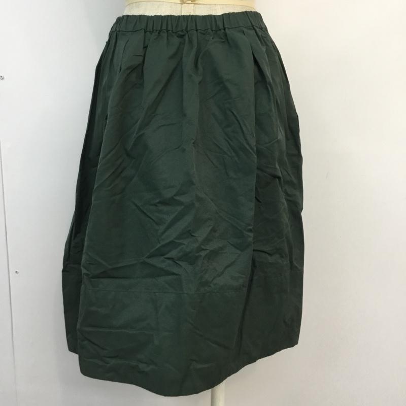 グローバルワーク GLOBAL WORK スカート ひざ丈スカート L 無地 緑 / グリーン /  レディース USED 古着 中古 10047021