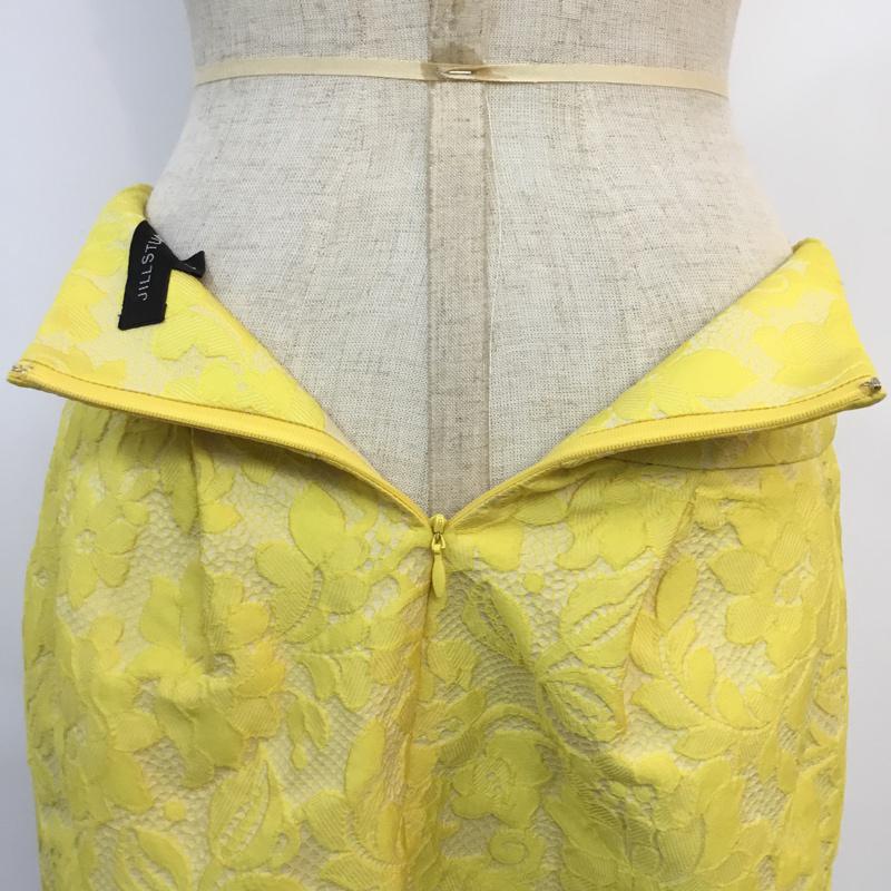 ジルスチュアート JILLSTUART スカート ミニスカート 0 花柄 黄 / イエロー /  レディース USED 古着 中古 10047280