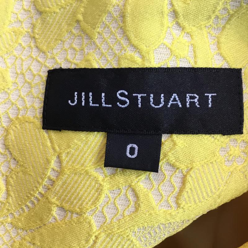 ジルスチュアート JILLSTUART スカート ミニスカート 0 花柄 黄 / イエロー /  レディース USED 古着 中古 10047280