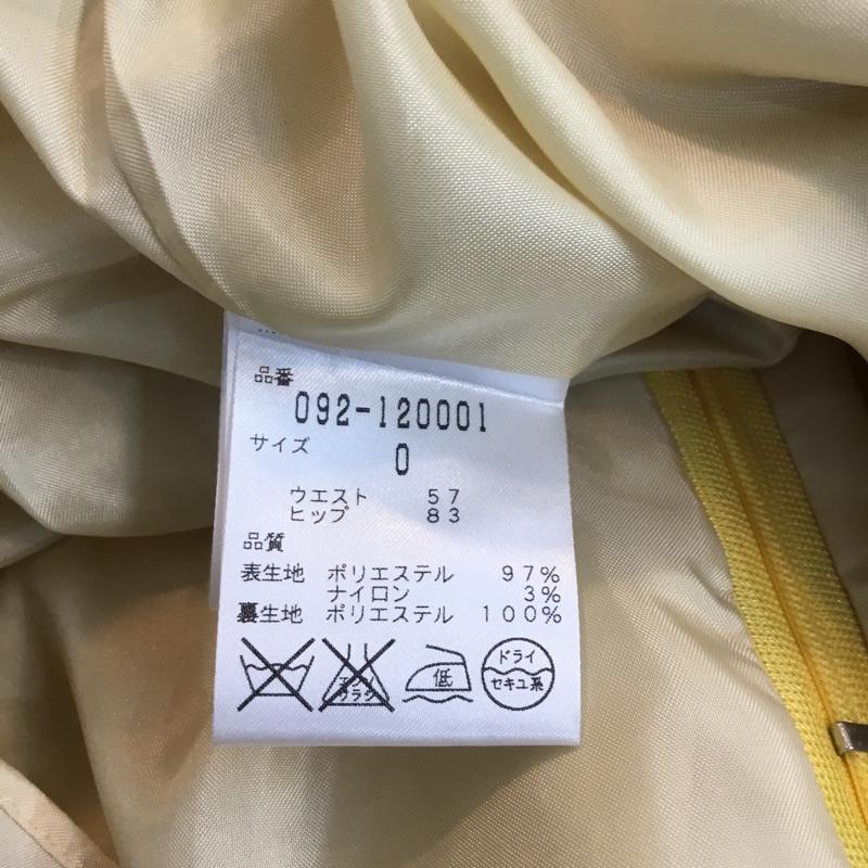 ジルスチュアート JILLSTUART スカート ミニスカート 0 花柄 黄 / イエロー /  レディース USED 古着 中古 10047280