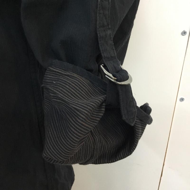 インターメッツォ INTERMEZZO シャツ、ブラウス 長袖 M 無地 黒 / ブラック /  メンズ USED 古着 中古 10047301