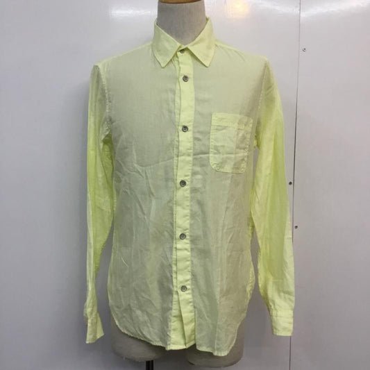 ビームス BEAMS シャツ、ブラウス 長袖 M 無地 黄緑 / イエローグリーン /  メンズ USED 古着 中古 10047306