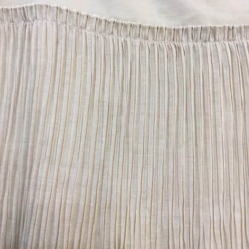 バーバリーロンドン Burberry London スカート ひざ丈スカート プリーツ 38 無地 ベージュ / ベージュ /  レディース USED 古着 中古 10047322