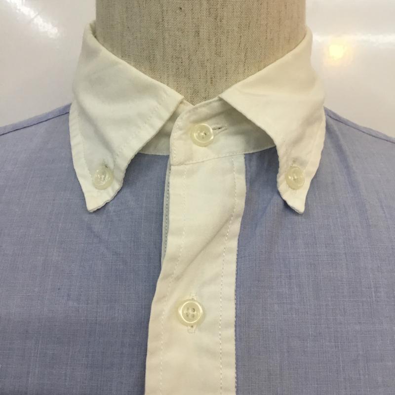 ジャーナルスタンダード JOURNAL STANDARD シャツ、ブラウス 七分袖 M 無地 白 / ホワイト / X 水色 / ライトブルー /  メンズ USED 古着 中古 10047362
