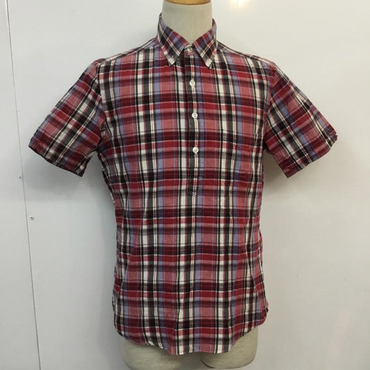 グリーンレーベルリラクシング green label relaxing シャツ、ブラウス 半袖 ボタンダウンシャツ M チェック マルチカラー / マルチカラー /  メンズ USED 古着 中古 10047545