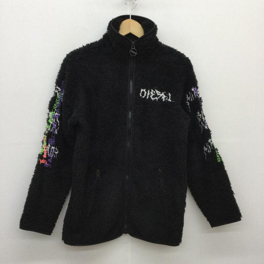 ディーゼル DIESEL ジャケット、上着 ジャケット、ブレザー ジップアップ フリースジャケット F-FURRY-FL XXS 刺繍 黒 / ブラック /  レディース USED 古着 中古 10047780